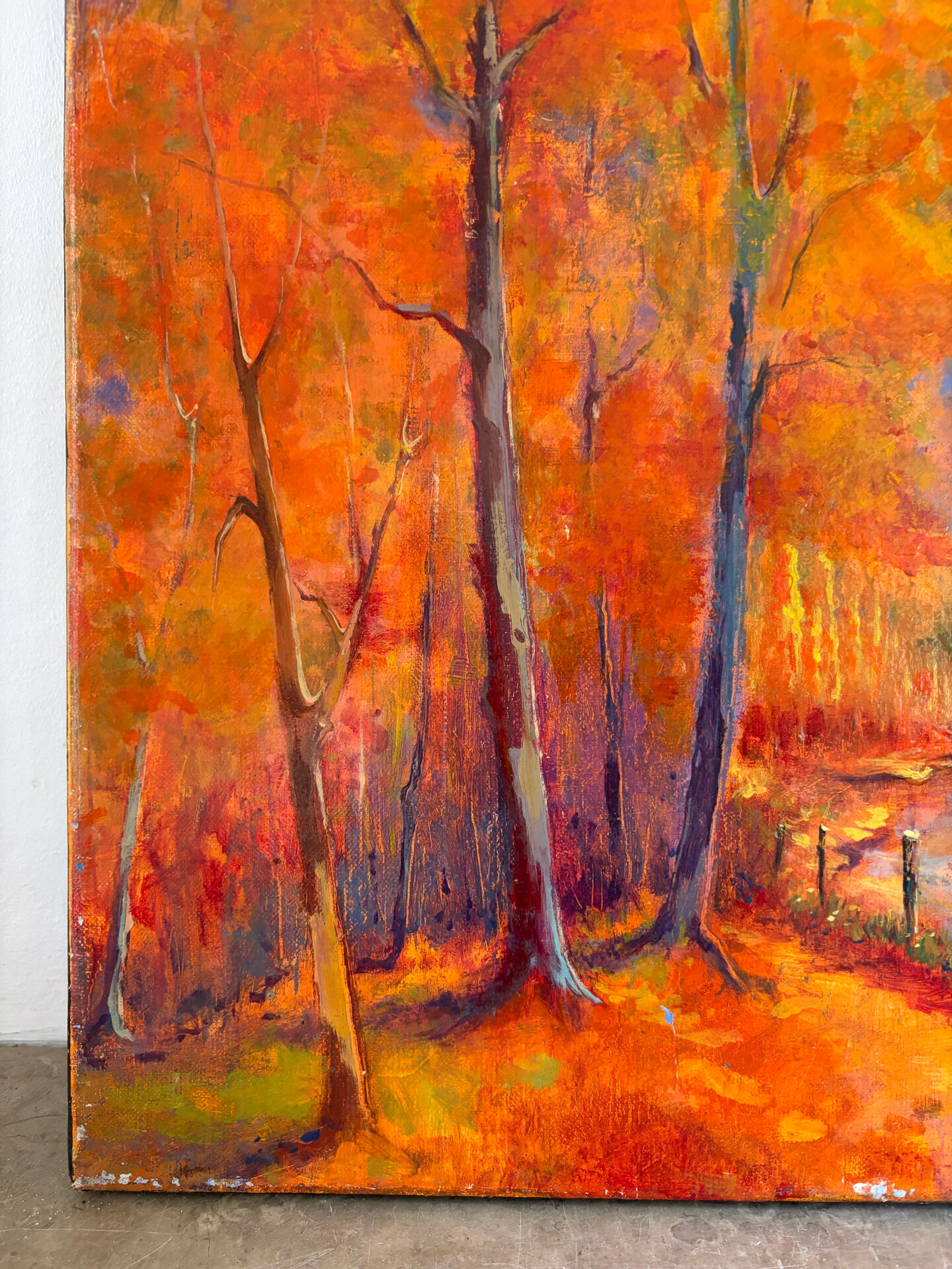 "Bariloche" Argentine, oil on canvas signed JJ Chambry, 2002