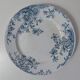Terre de fer 4 assiettes plates fleurs althaea