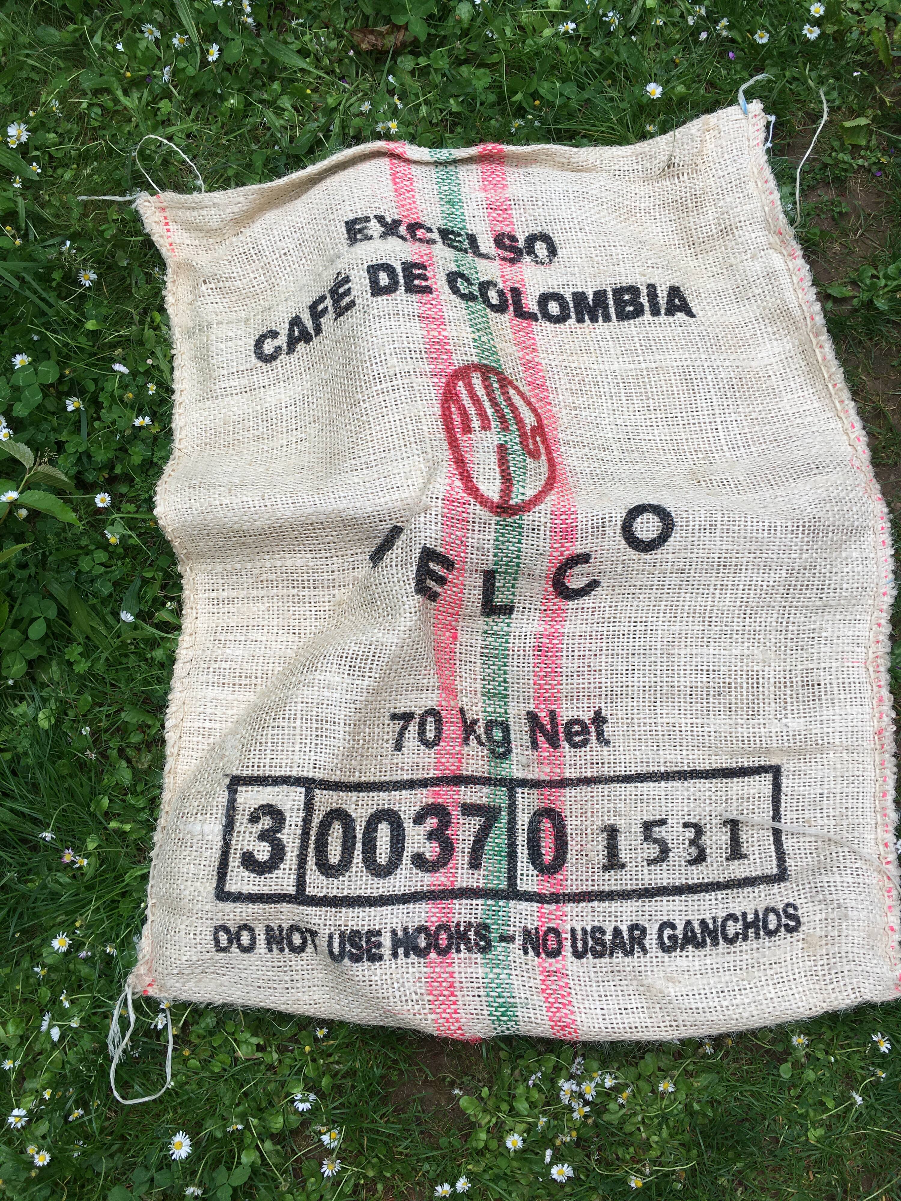Sac toile de jute burla café Colombie Limo déco maison coussin relooking