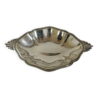 Art Deco period silver plated oval dish