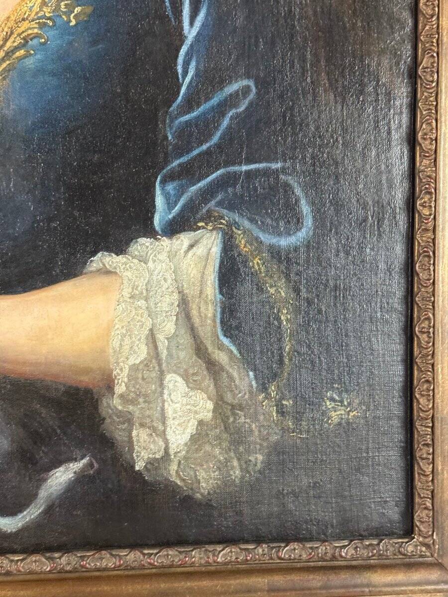 Portrait of a lady of quality, oil on canvas, 18th century.