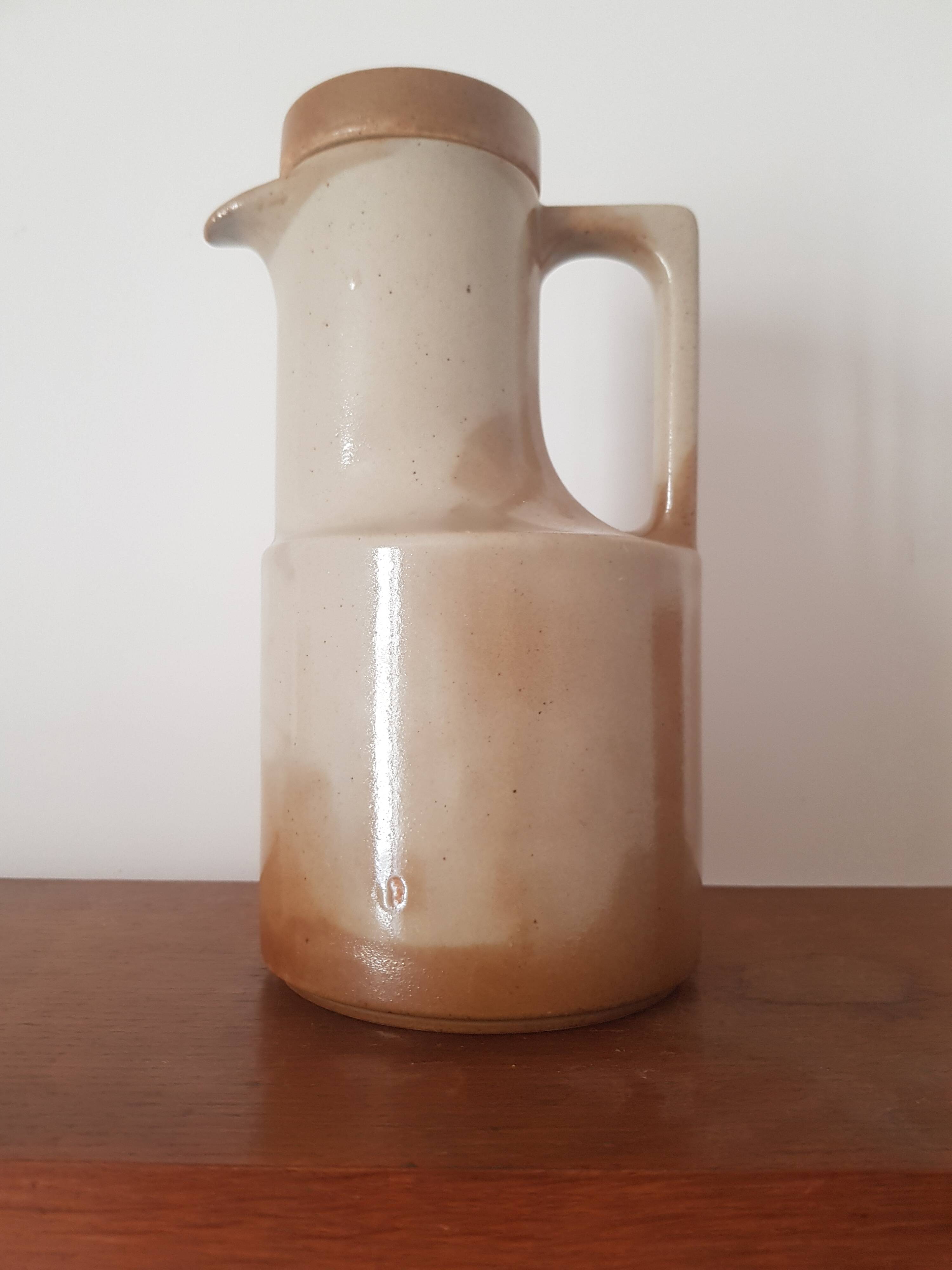 Vintage Brenne stoneware coffee pot