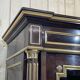 Napoleon III library in mahogany and brass fillet