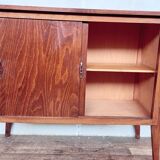 Vintage high sideboard with compass feet