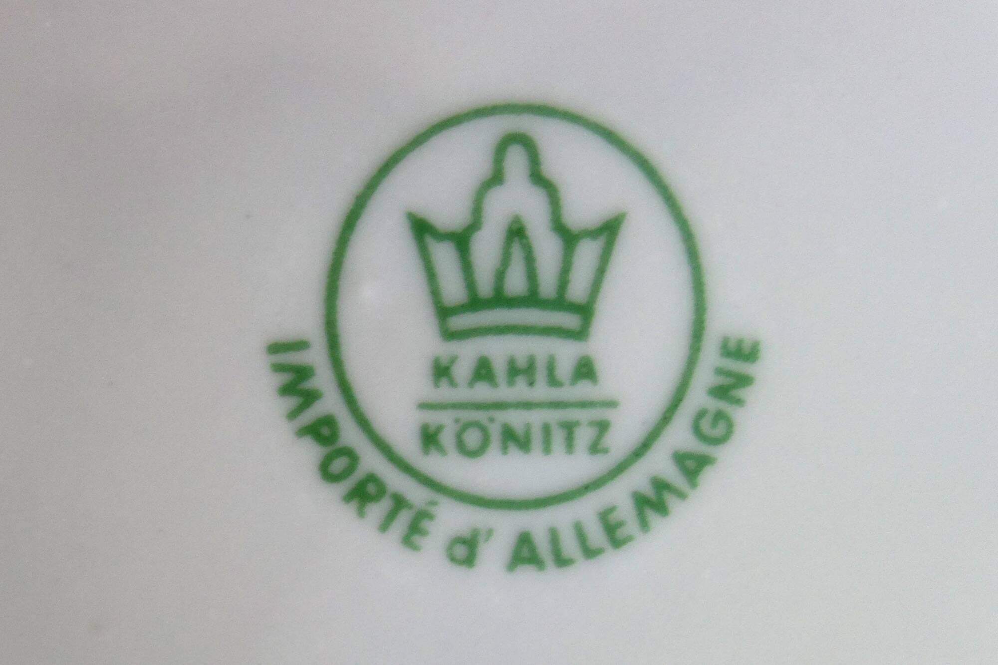 Set of 8 Kahla Konitz dinner plates, vintage Germany
