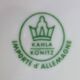 Set of 8 Kahla Konitz dinner plates, vintage Germany