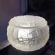 Art Deco Molded Glass Candy Box / Powder Box – Butterfly