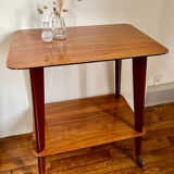 Table desserte pieds compas vintage 1950