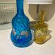 2 painted and enamelled turned glass bottles Napoleon III 3