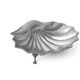 vintage shell dish, tin shell, table décor, pocket empty, tin cup, tin shell