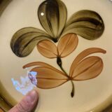 6 Gien earthenware dinner plates, Fuego pattern