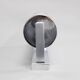 1930s Bauhaus tubular wall light, chrome & glass, Czechoslovakia