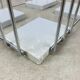 Vintage chrome metal magazine rack