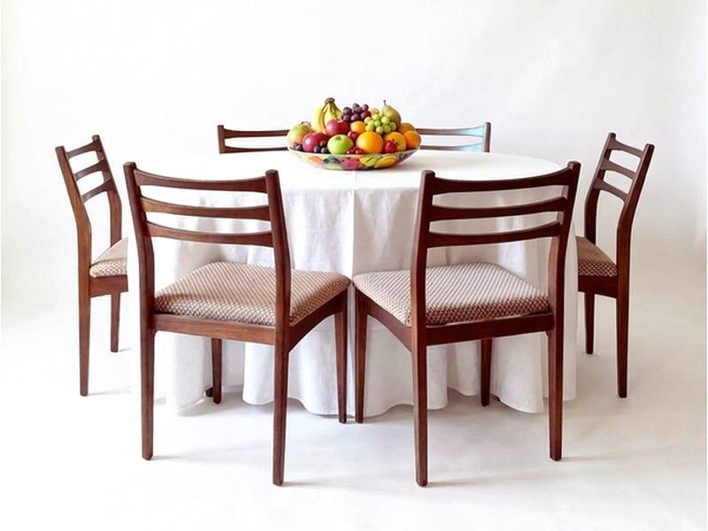 6 teak chairs from Meredew furniture, vintage Scandinavian 1960s.