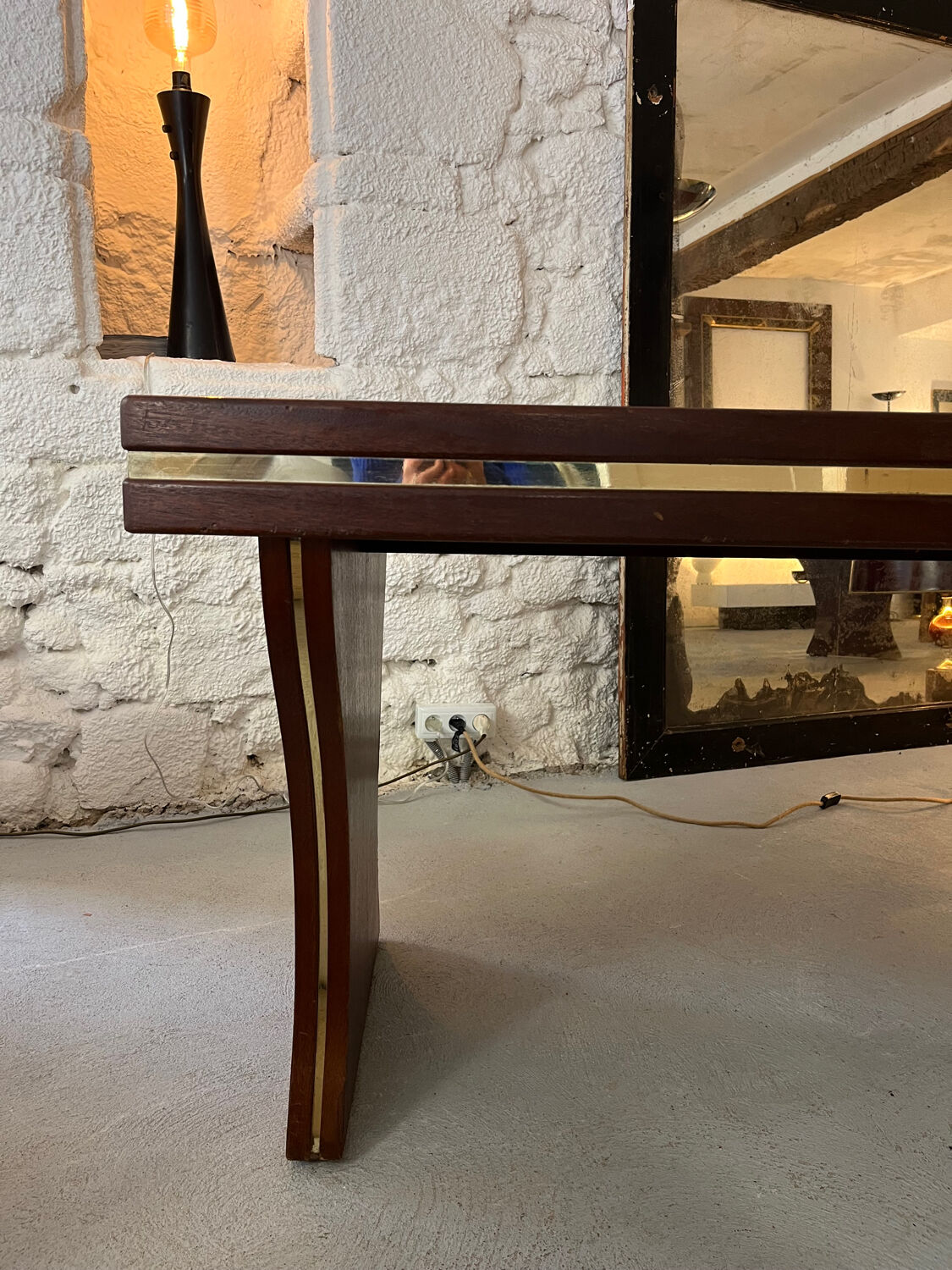 Large refectory table - 1980s