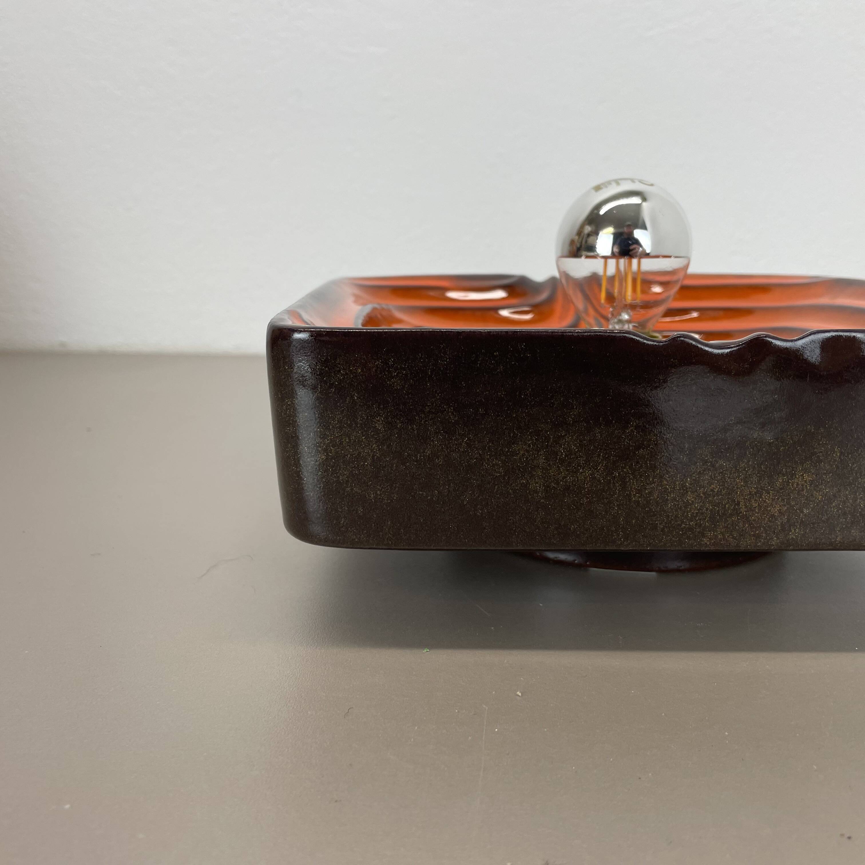 Cubic psychedelic pop art fat lava wall light by pan ceramics, germany, 1970