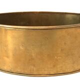 Plat ovale en cuivre doré