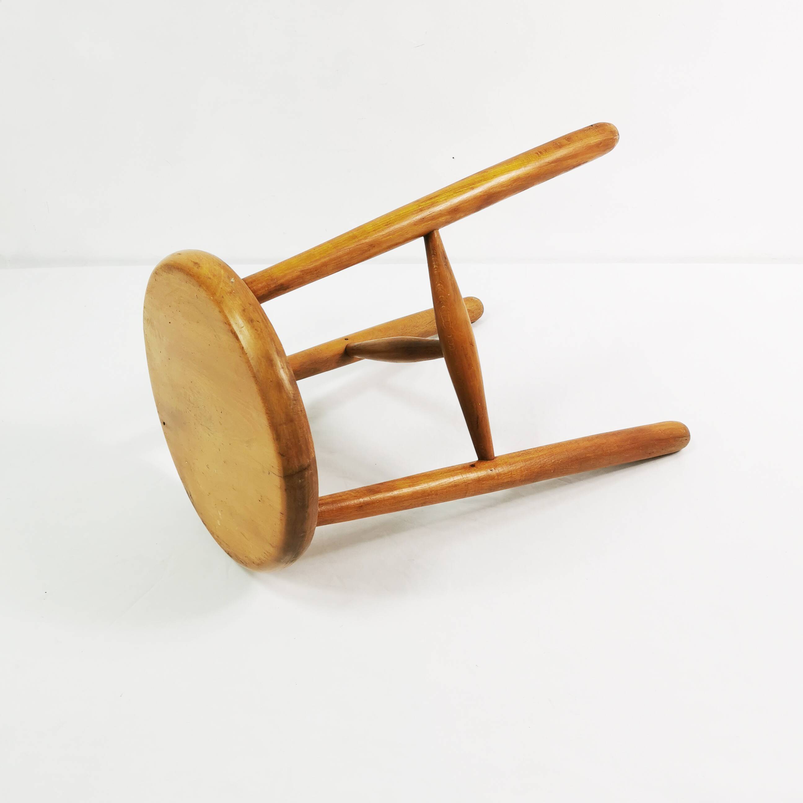 Mid Century tripod stool, Denmark, 1960s