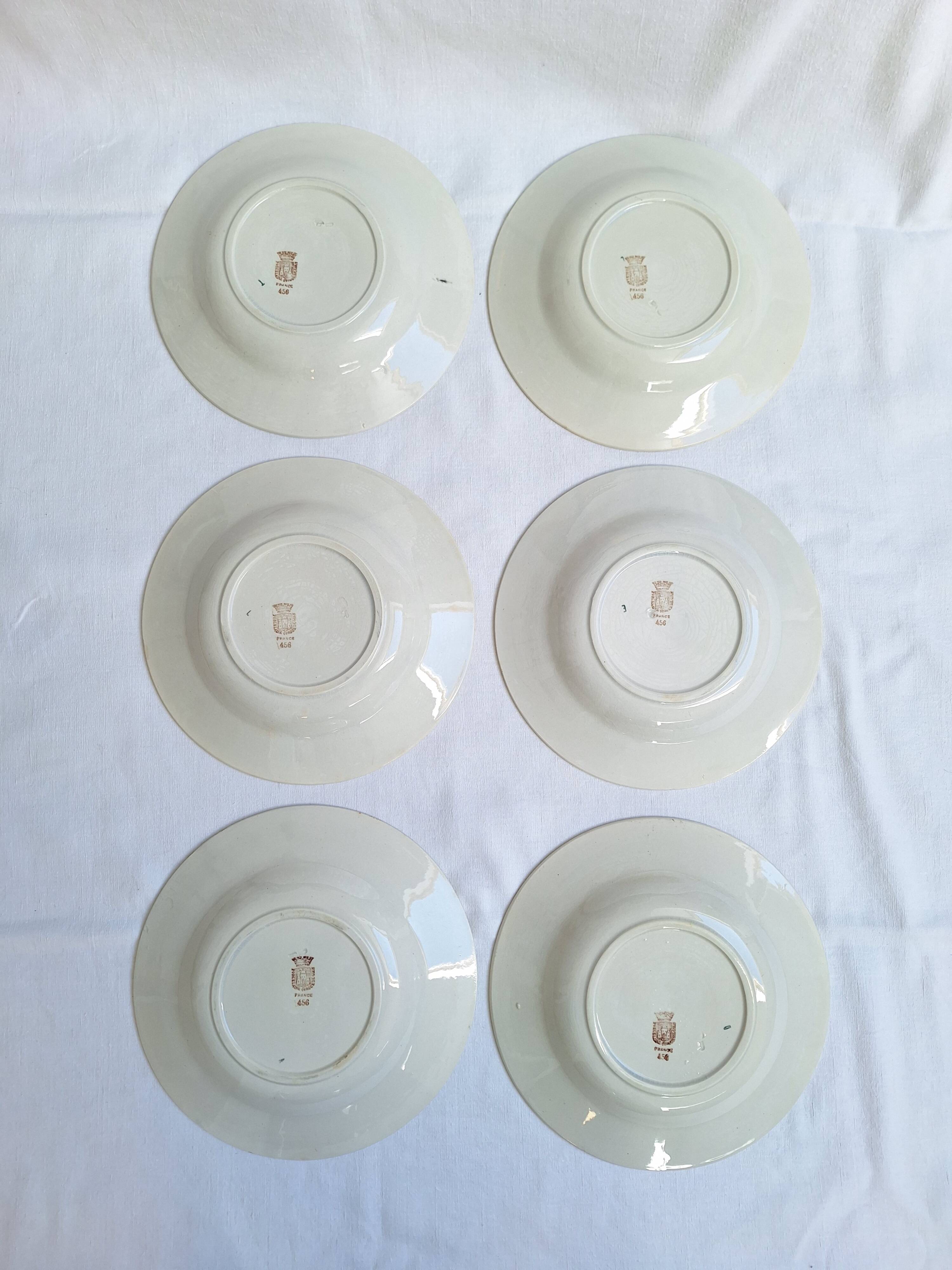 Gien 456 soup plates
