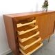 Mid Century Deens teak hoog dressoir