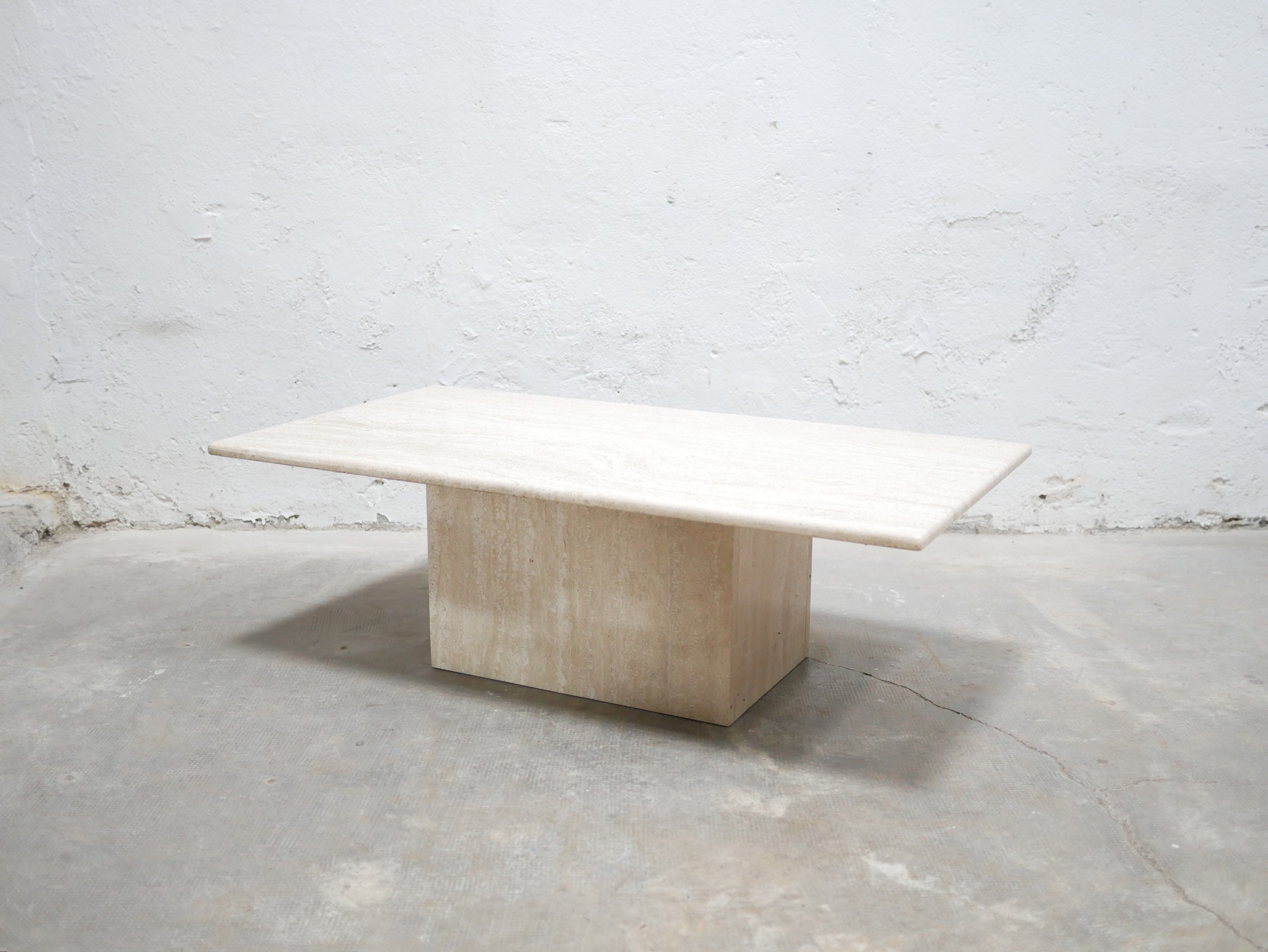Vintage travertine coffee table