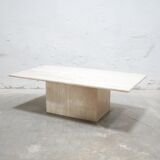 Vintage travertine coffee table
