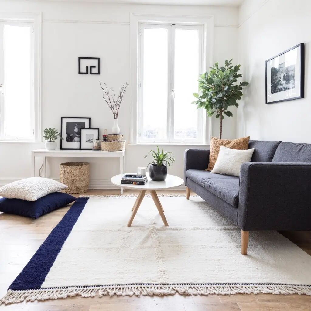 Tapis en laine minimaliste moderne – 250CMX150CM