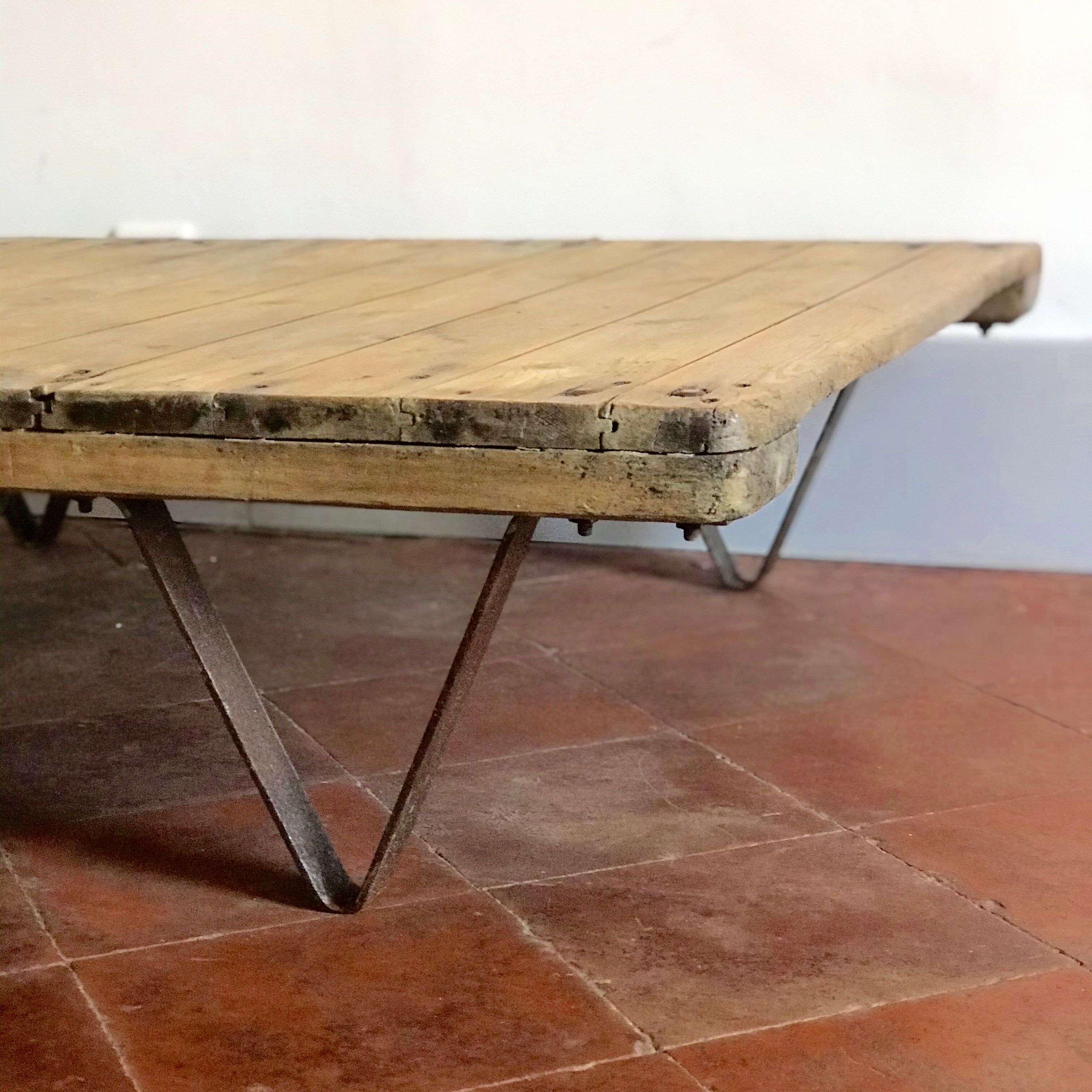 Industrial coffee table