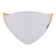 Regency Brass and White Glass Ceiling Lamp from Milan, Spain, 1970s