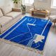 Tapis marocain berbère bleu en laine 200cmx300cm