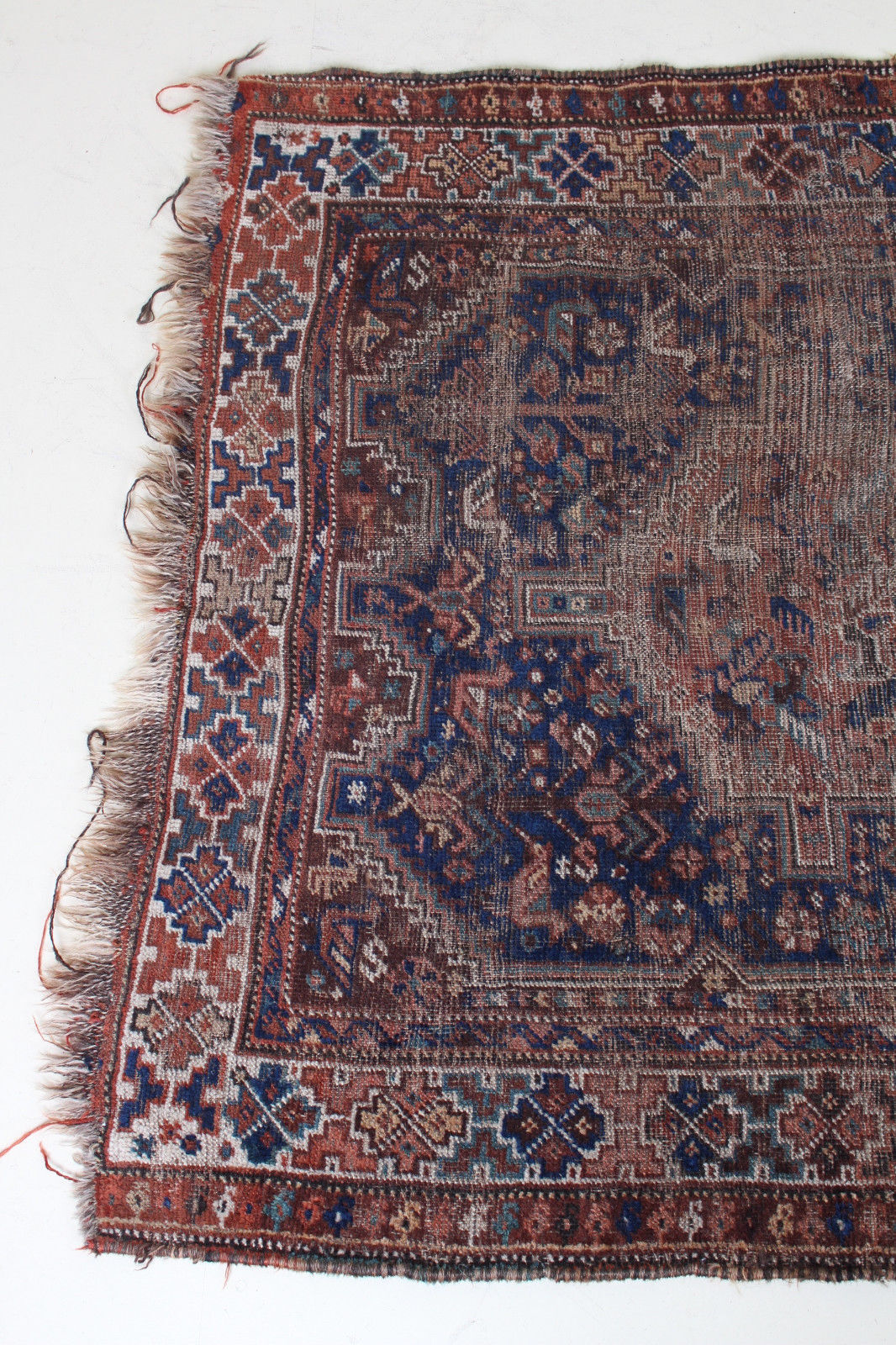 Persian rug antique senneh iranian 152.9 x 120.3 cm wool