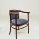 Paire de fauteuils Thonet style Art Déco jacquard restaurés