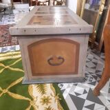Large painted bench chest 149X58