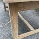 Raw wood dining table