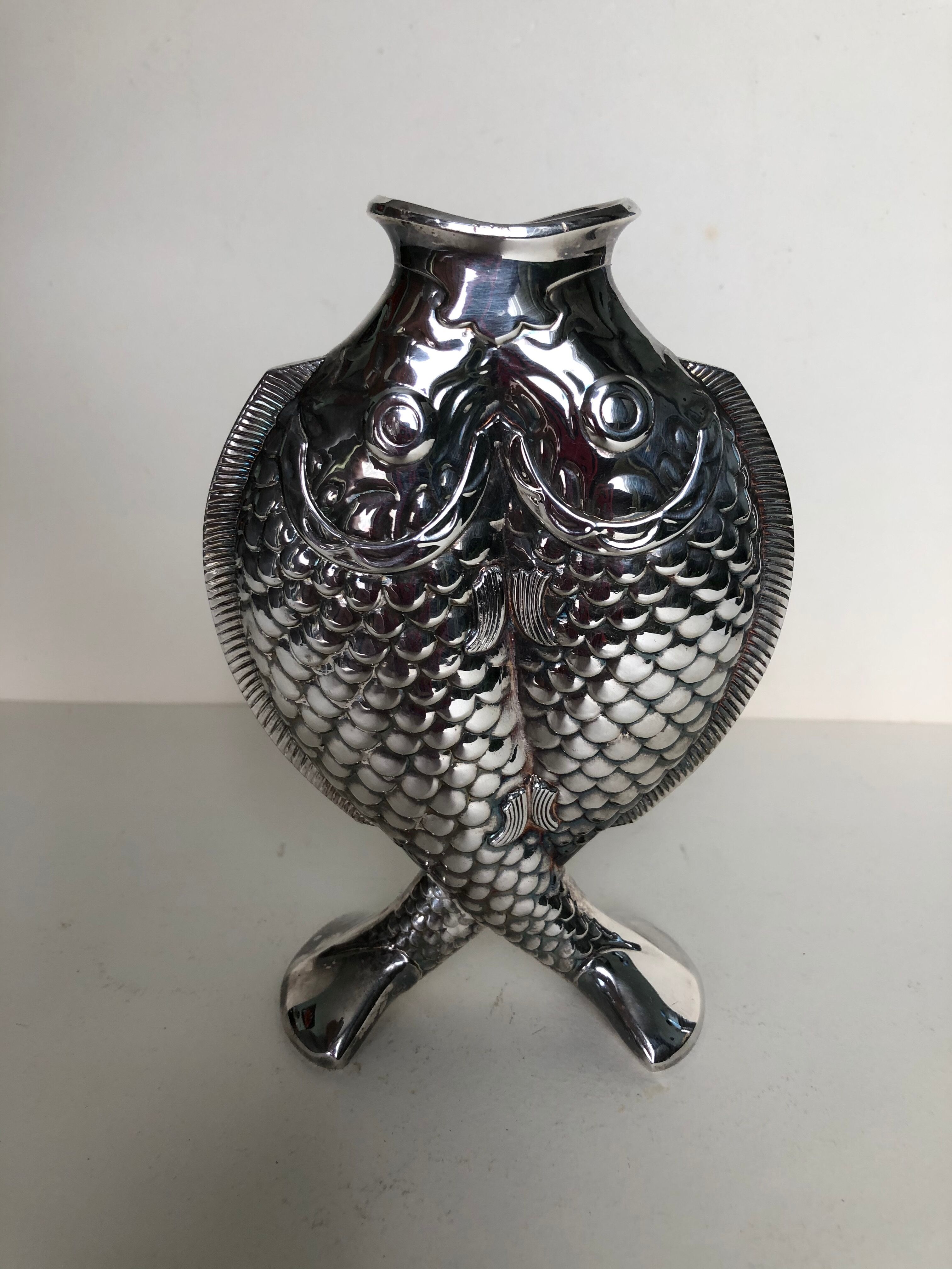 Christofle silver metal soliflore vase