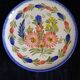 Ancienne assiette plate faïence hb quimper peint main décor floral