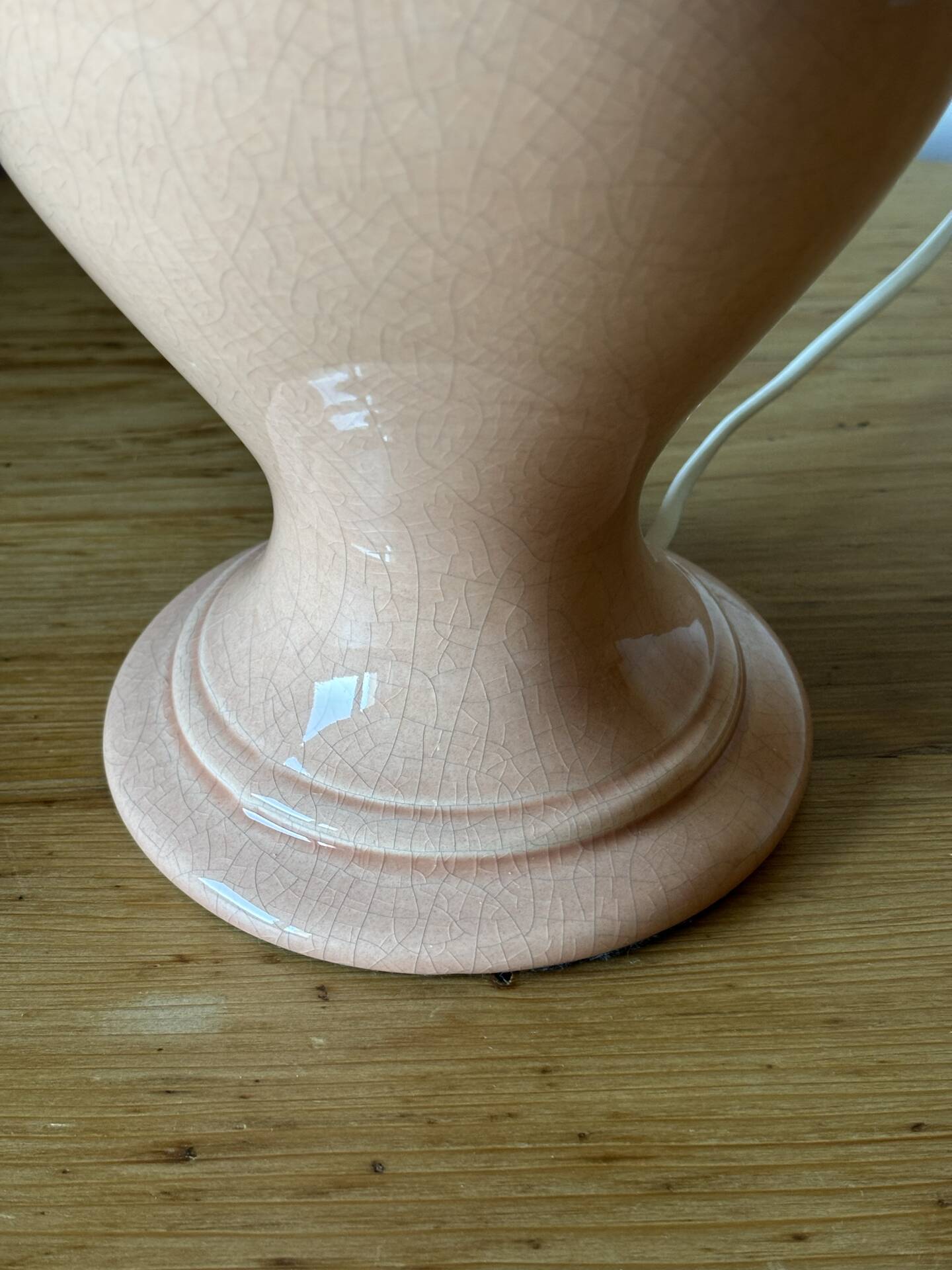 Cracked ceramic lamp - French manufacture