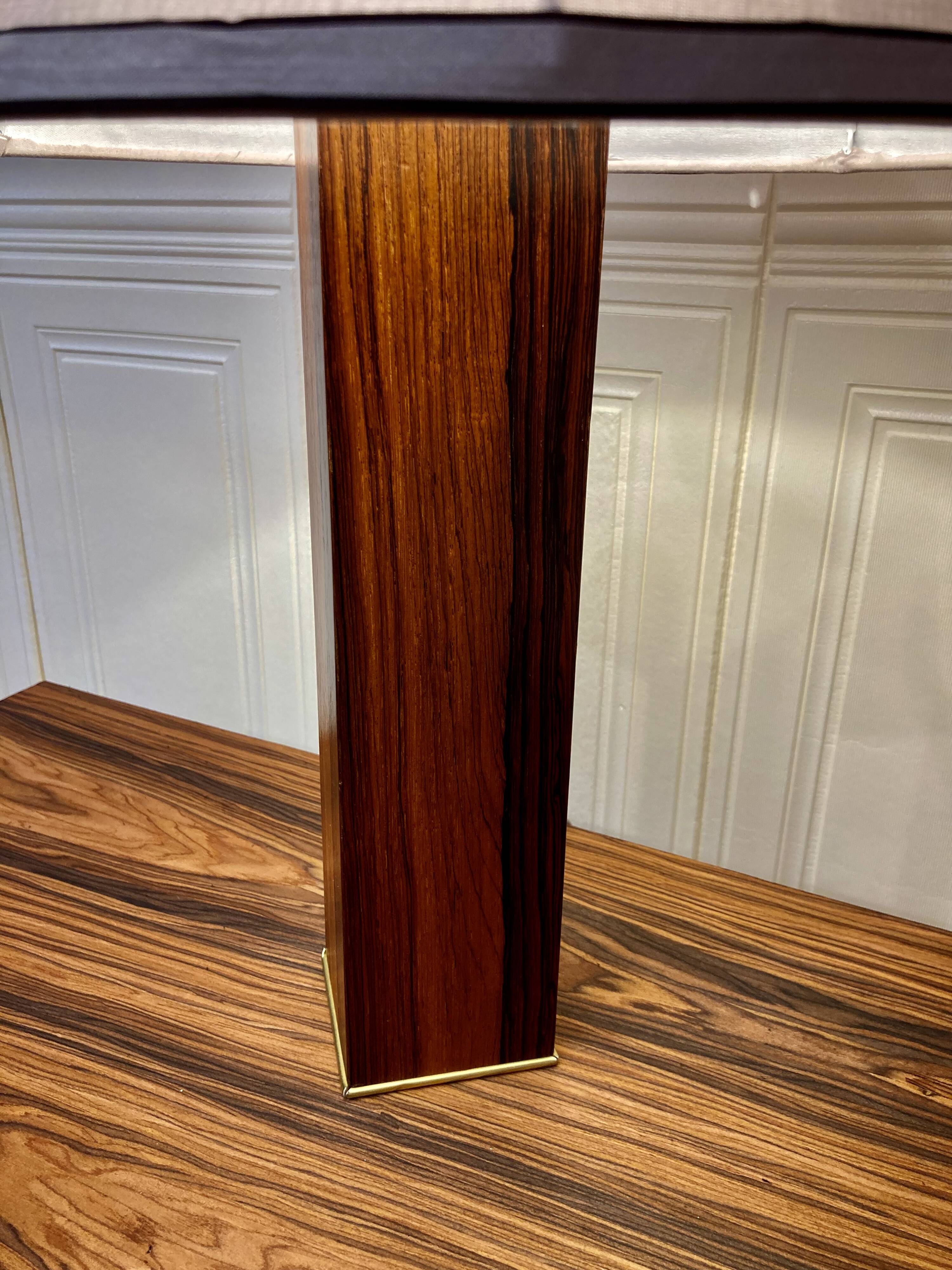 LARGE ROSEWOOD LAMP SCANDINAVIAN DESIGN 1960.