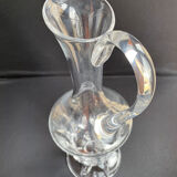 Carafe broc ewer (1) - Art Nouveau - Blown and cut crystal
