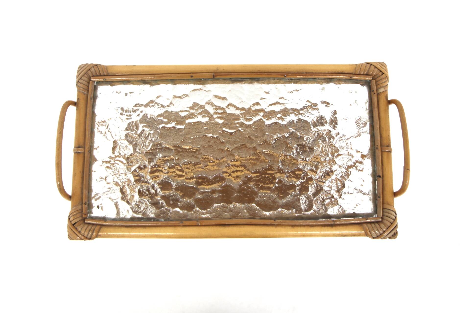 Scandinavian rattan magazine rack, Sweden, 1950