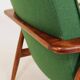 Mid Century Lounge Chair Vintage Moss Wool, Poland 1960