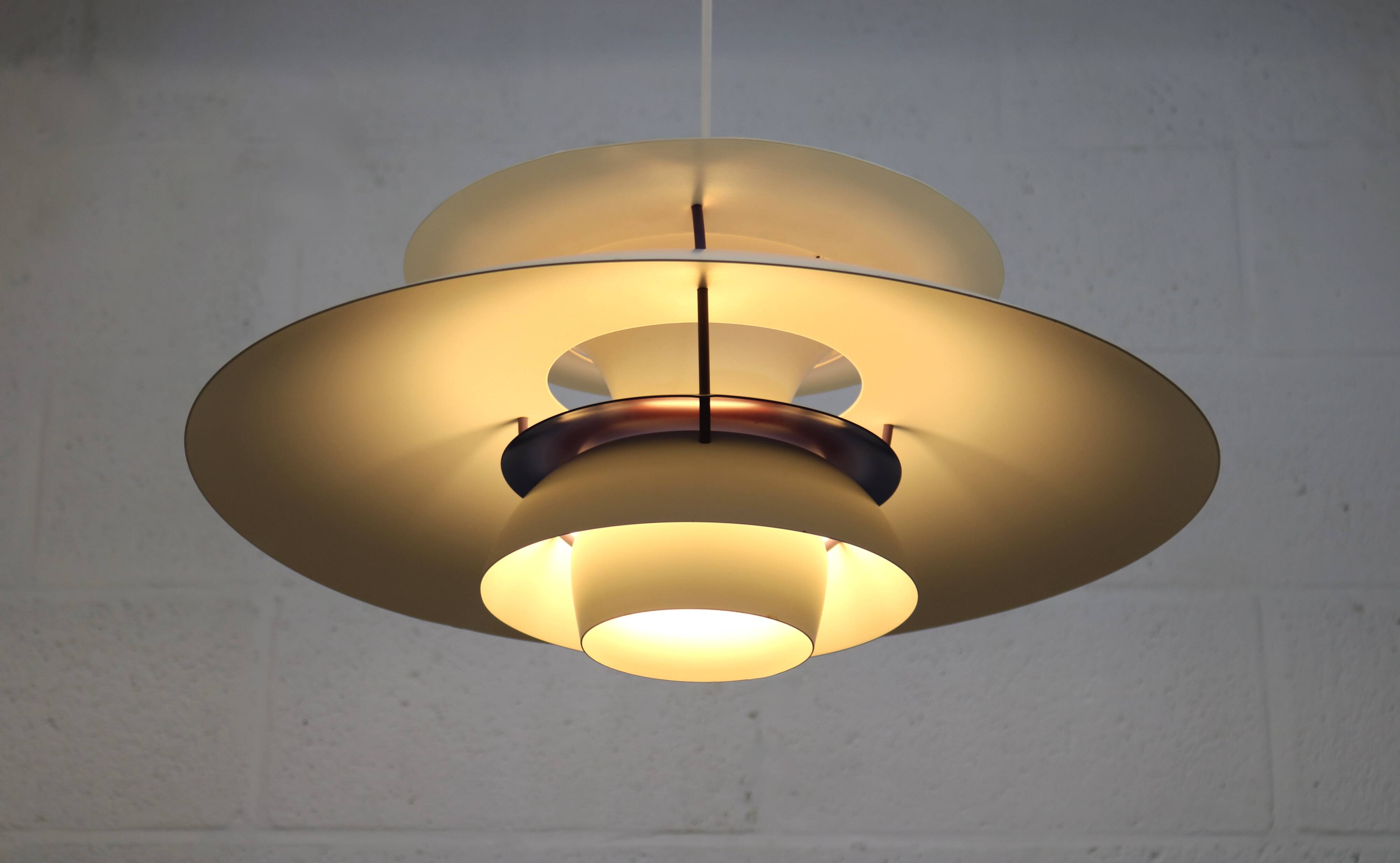 The genuine Danish item - PH5 pendant - original white colour - Louis Poulsen