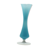 Vase en opaline bleu