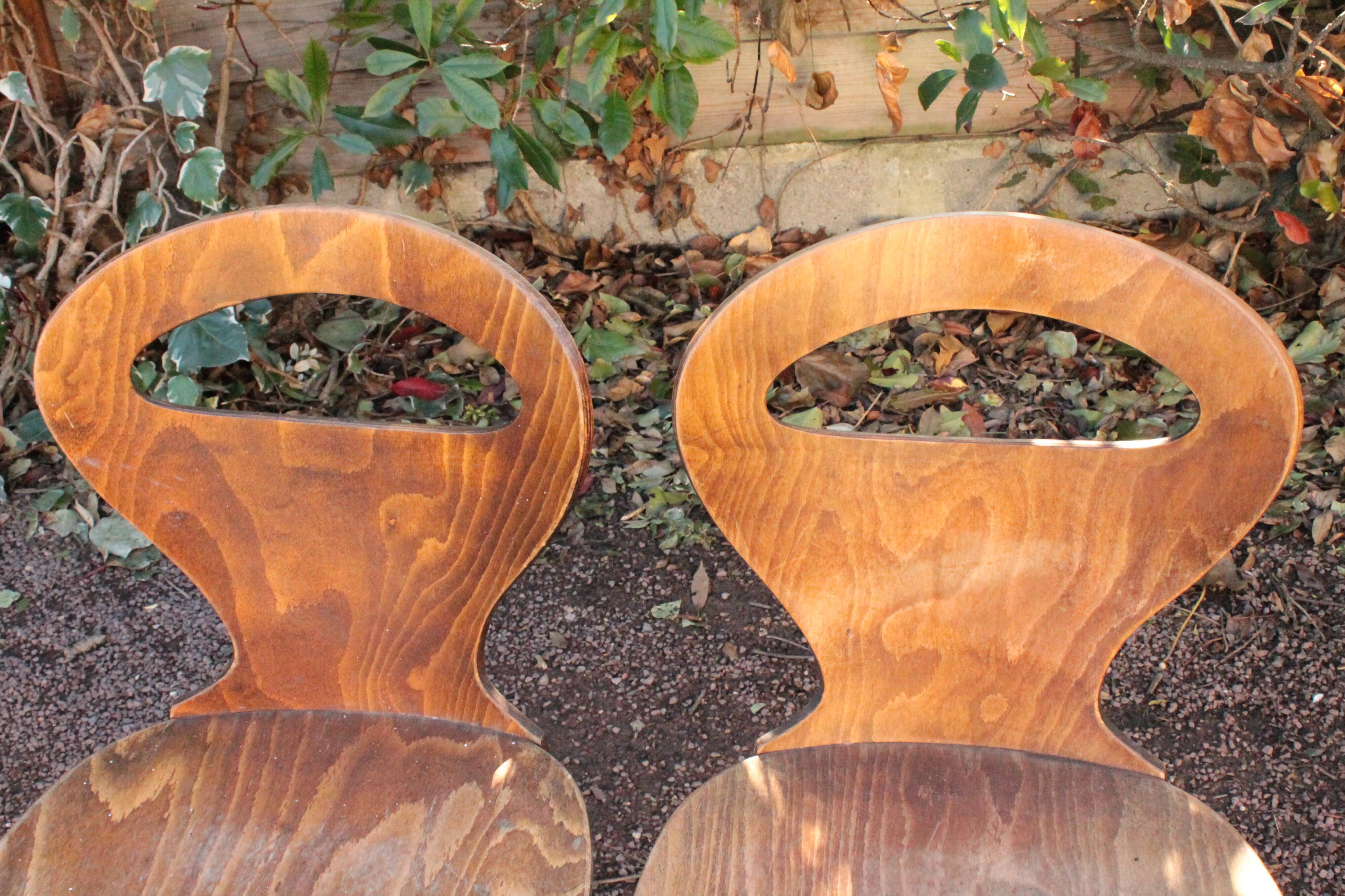 Set of 6 Baumann chairs, ant model