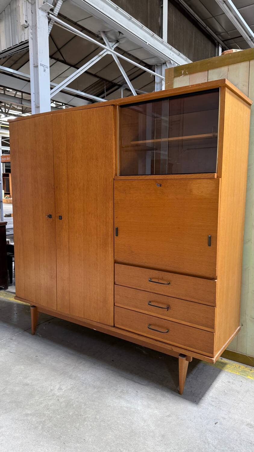 Light wood secretary cabinet 60/70