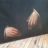 Oil canvas portrait of a man
