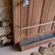 Art Deco walnut coat rack
