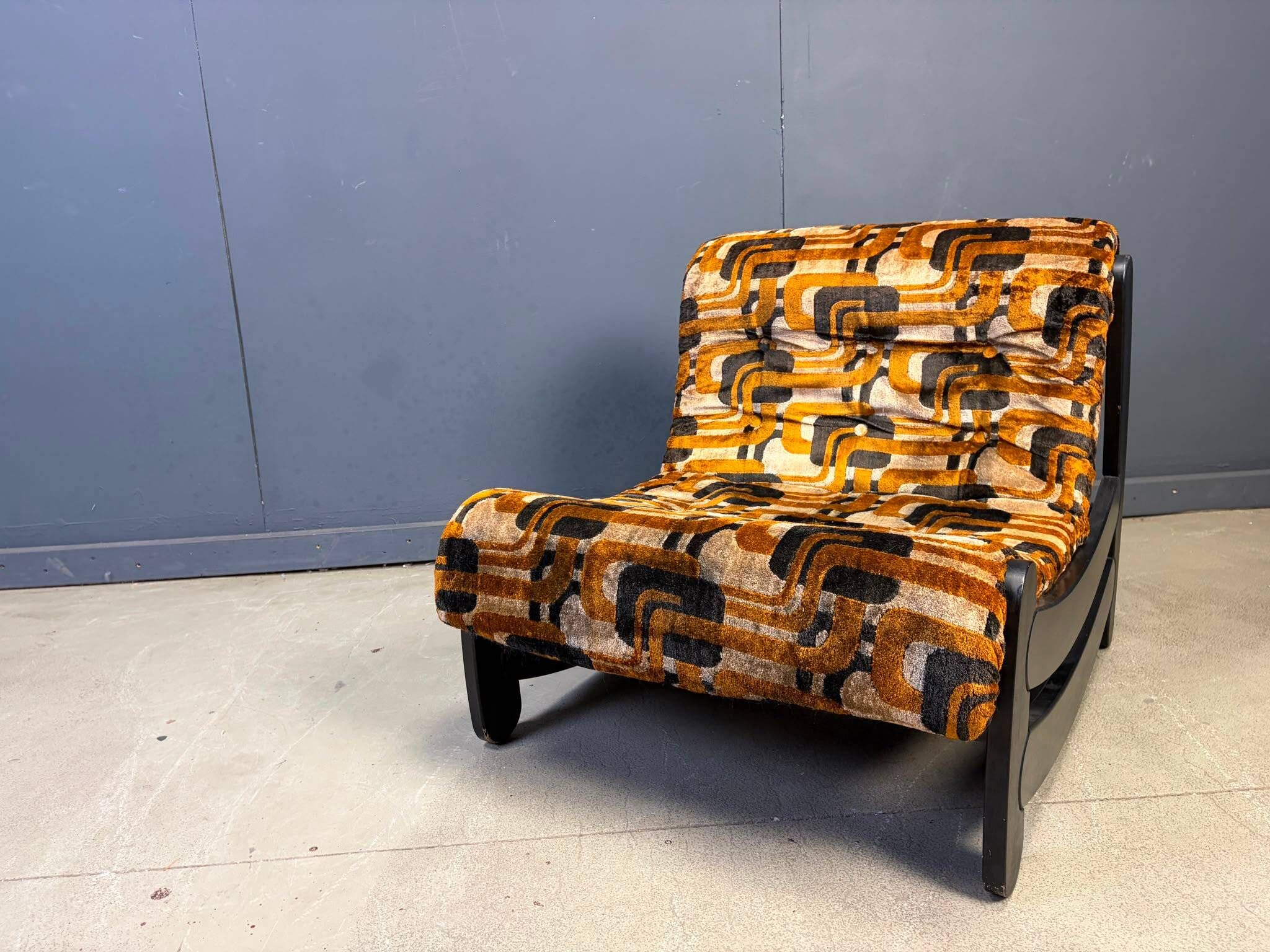 Fauteuil brutaliste des années 70, années 1970