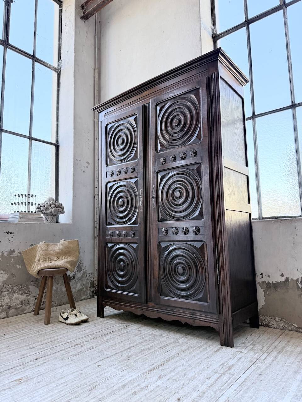Oak wardrobe "Basque" Dudouyt