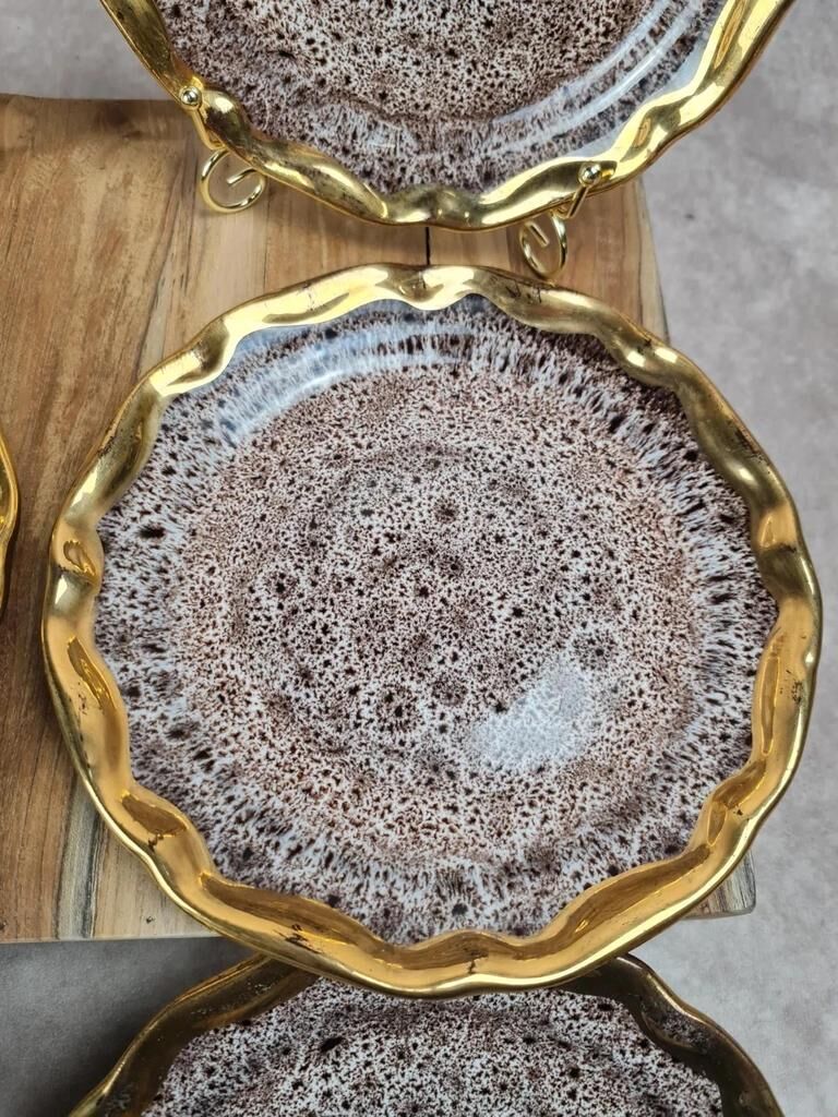 Set of 6 dessert plates – Marius Giuge Vallauris – Rare pieces & collection